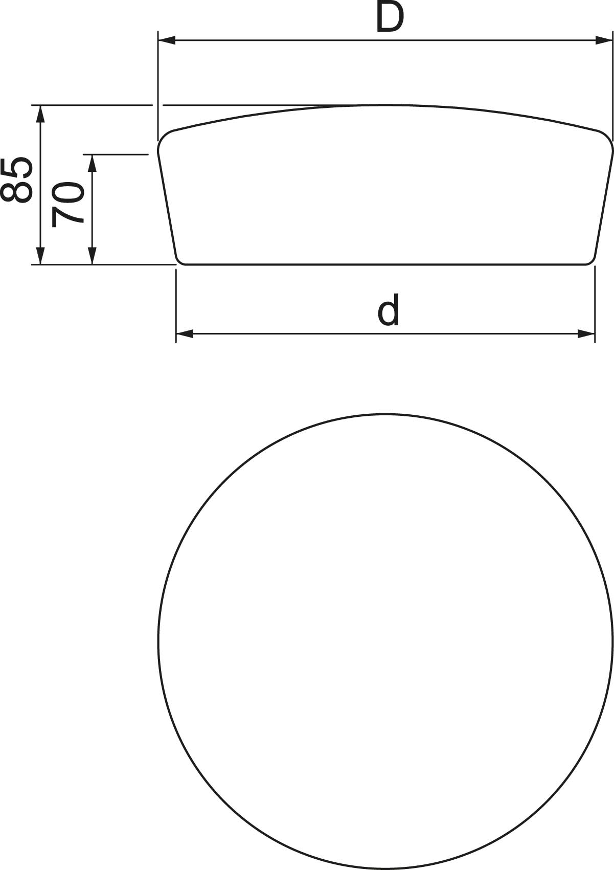 OBO Bettermann Vertr Stopfen 65x70 braun FBA-SN65