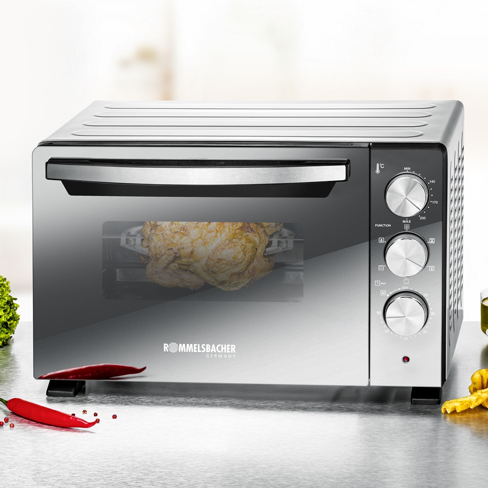 Rommelsbacher Kleinbackofen 22l 1380W Uml+Drehsp BGS 1400 Rommelsbacher Kleinbackofen 22l 1380W Uml+Drehsp BGS 1400