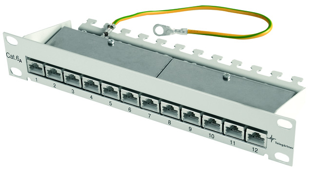 Telegärtner Mini PatchPanel Cat.6A MPP12-HS K 100007002