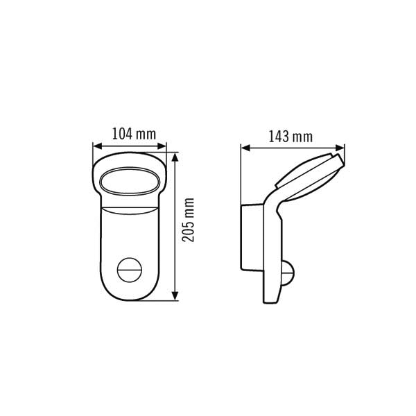 ESYLUX ESYLUX LED-Strahler 5000K, sw AOLWL100OP900850MDBK