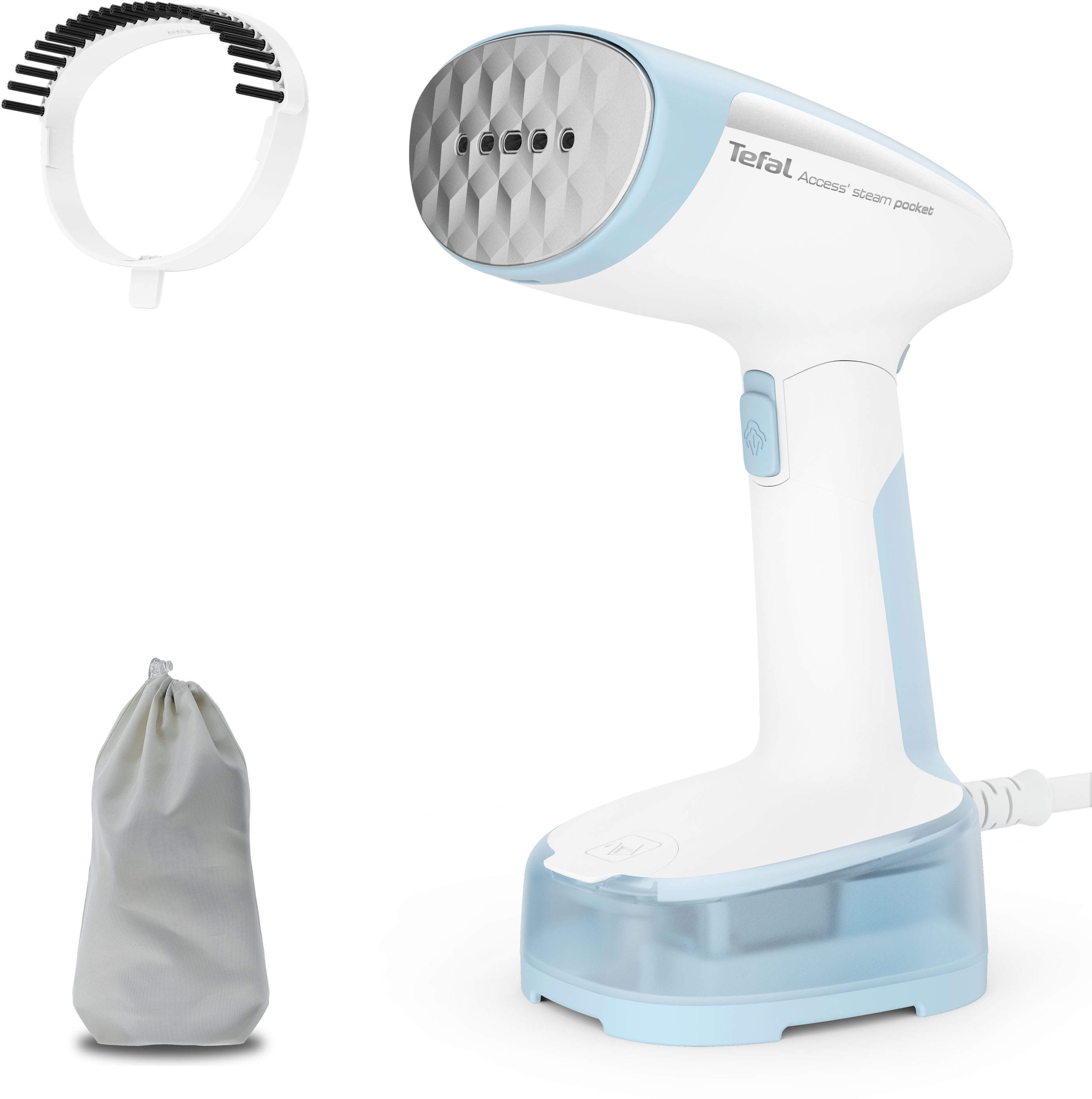 Groupe SEB WMF Dampfbürste Access Steam Pocket DT3041 ws/h-bl