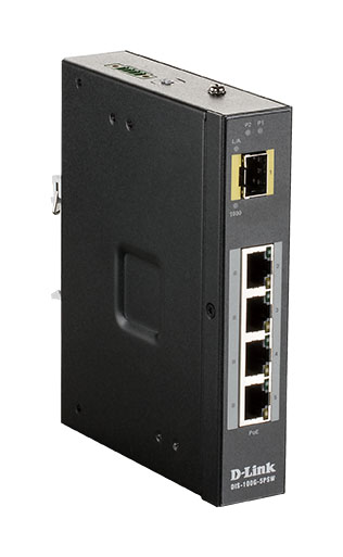 DLink Deutschland 5-Port Gigabit Ind.Switch unmanaged Layer2 PoE DIS-100G-5PSW