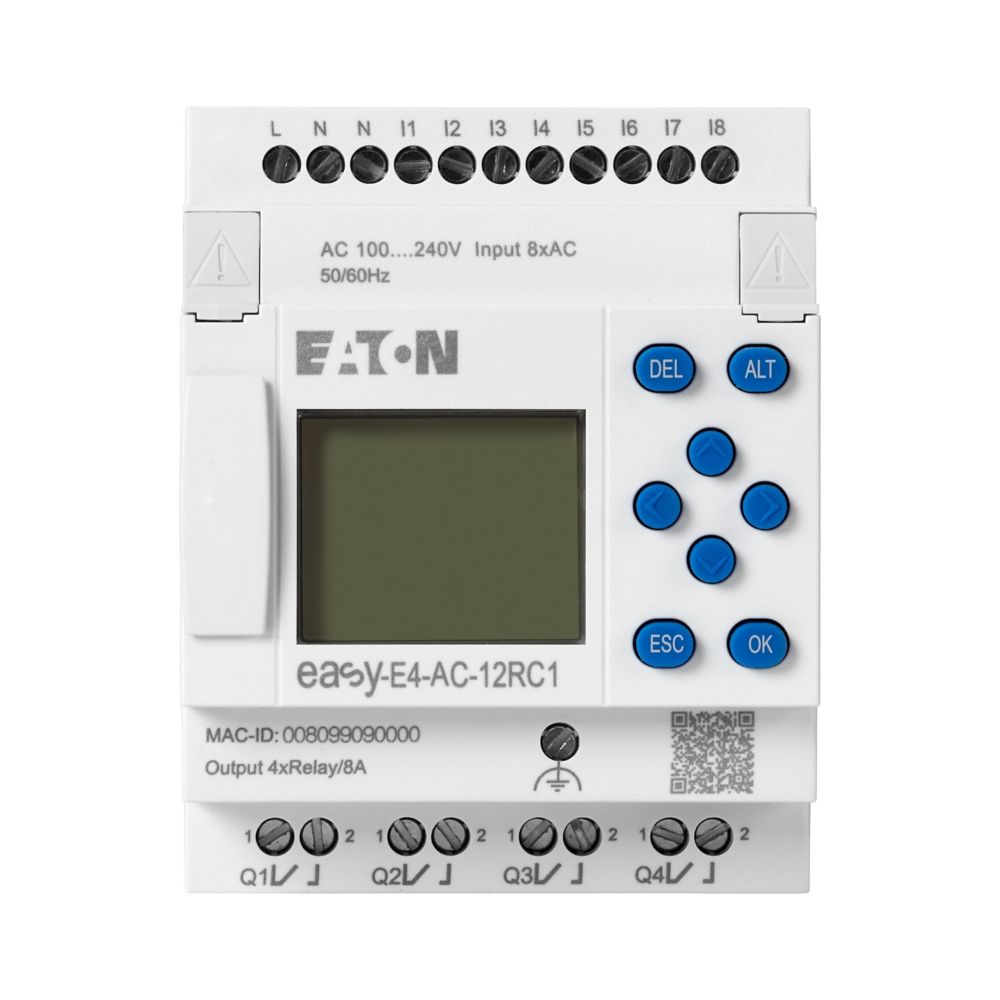 Eaton (Moeller) Steuerrelais 8 digitale Eingänge EASY-E4-AC-12RC1