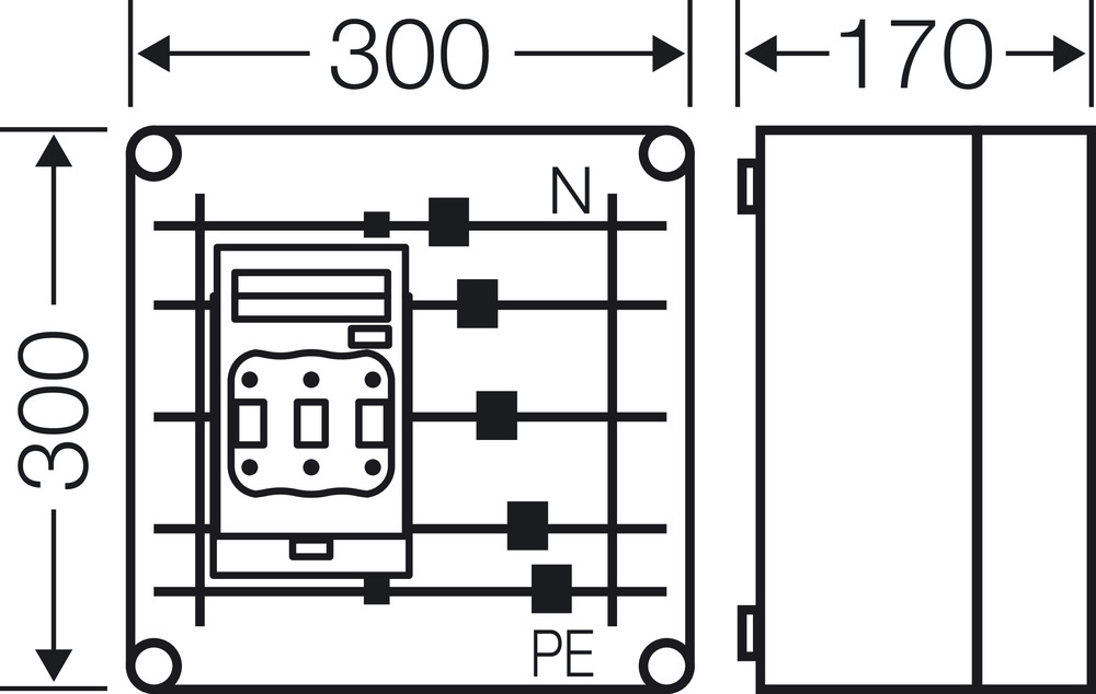 Hensel Sicherungsgehäuse 1x3xNH00 250A 5p. Mi 6226 Hensel Sicherungsgehäuse 1x3xNH00 250A 5p. Mi 6226