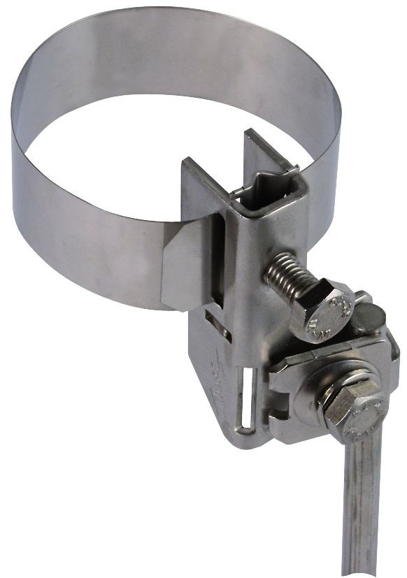 DEHN Antennen-Bandrohrschelle D 27-165mm NIRO BRS16168AK1X102X68V2