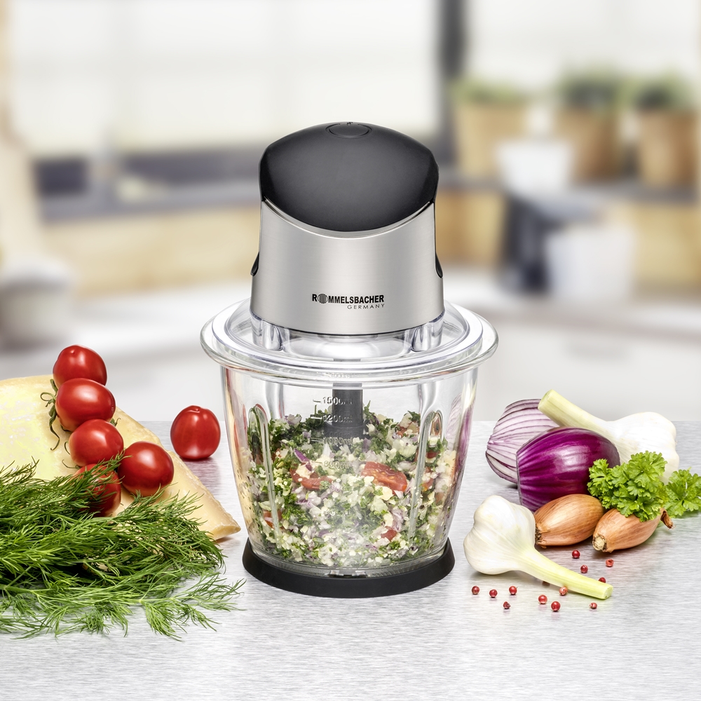 Rommelsbacher Multi Zerkleinerer 500W, 1,5l Glas MZ 500
