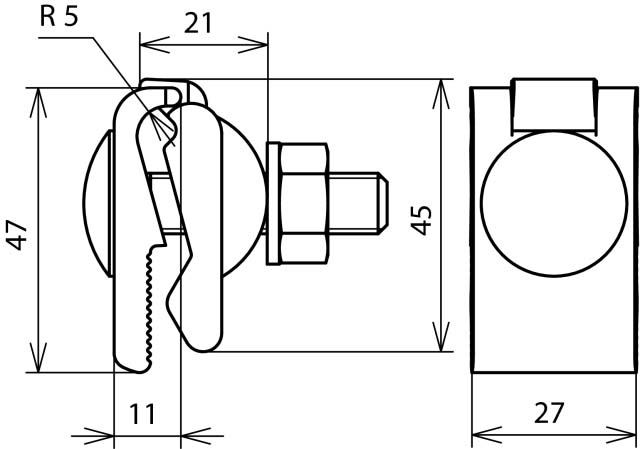 DEHN Anschlussklemme TG/tZn Fl 0,4-12 f.Rd 7-10 AK410FRM10X #371008