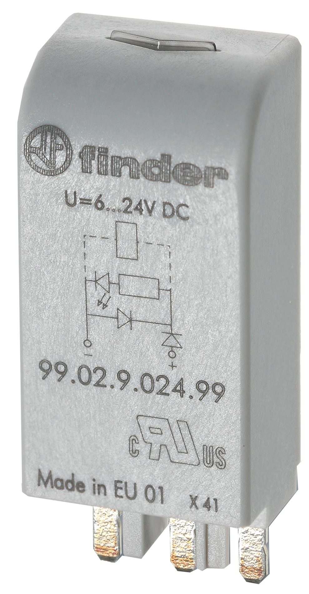 Finder LED gn + Diode 6.. 24VDC f.Fas. 95.03/05 99.02.9.024.99