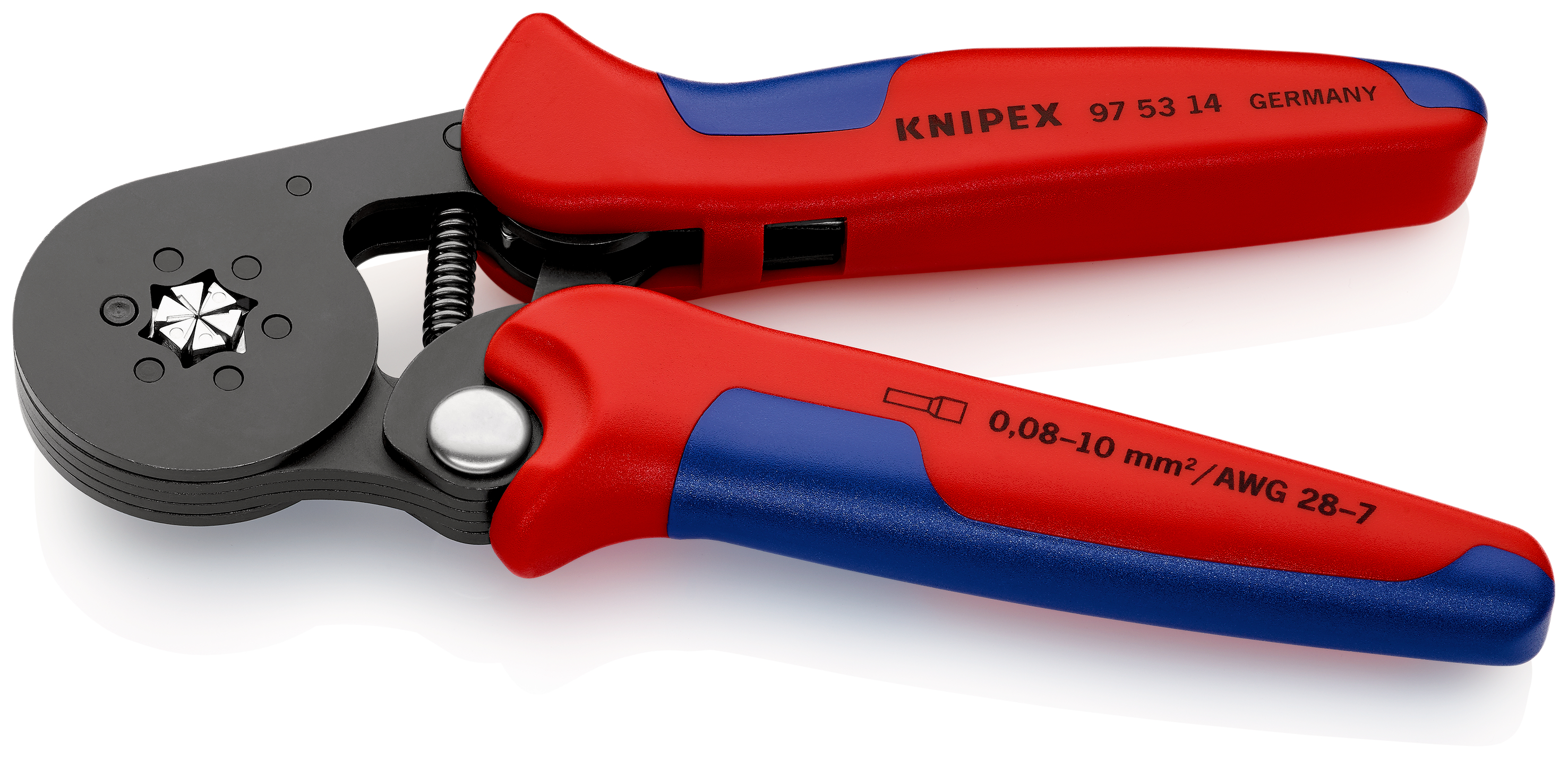 Knipex-Werk Crimpzange f.Aderendh. 180mm 97 53 14 SB