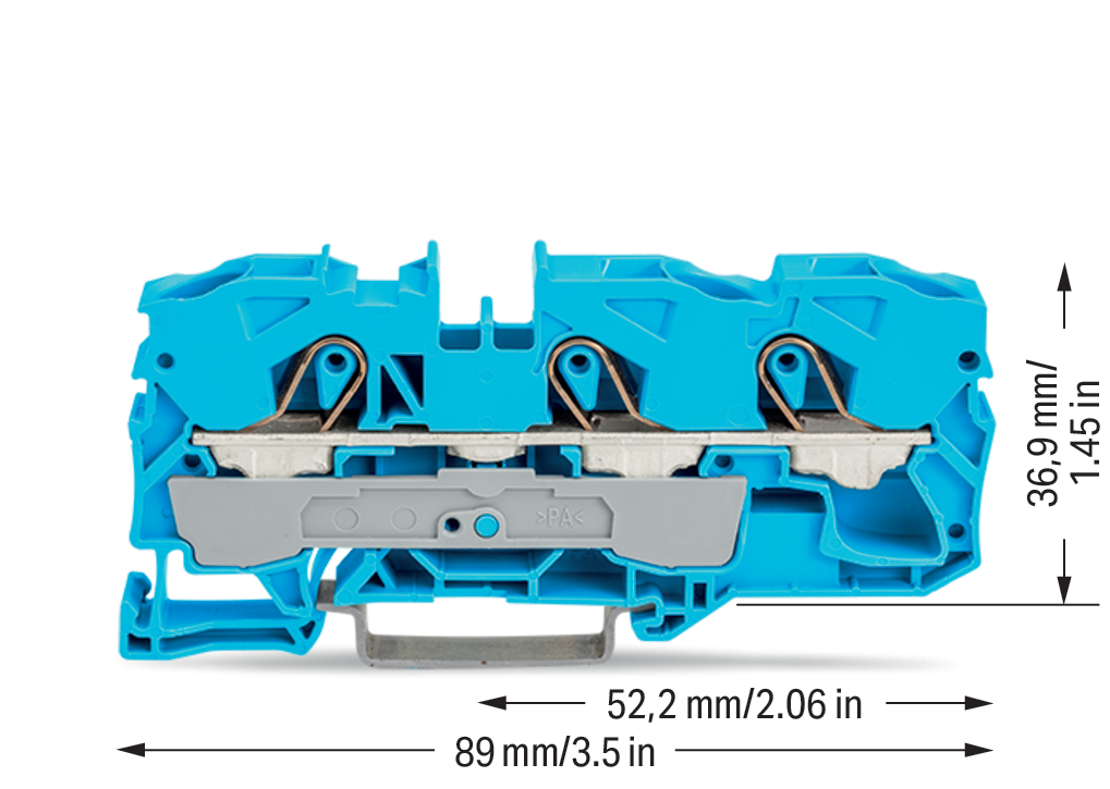 WAGO GmbH & Co. KG Durchgangsklemme 3-Leiter, TS 35 2010-1304