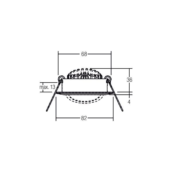 Brumberg Leuchten LED-Einbaustrahler 3000K weiß dimm. 39363073