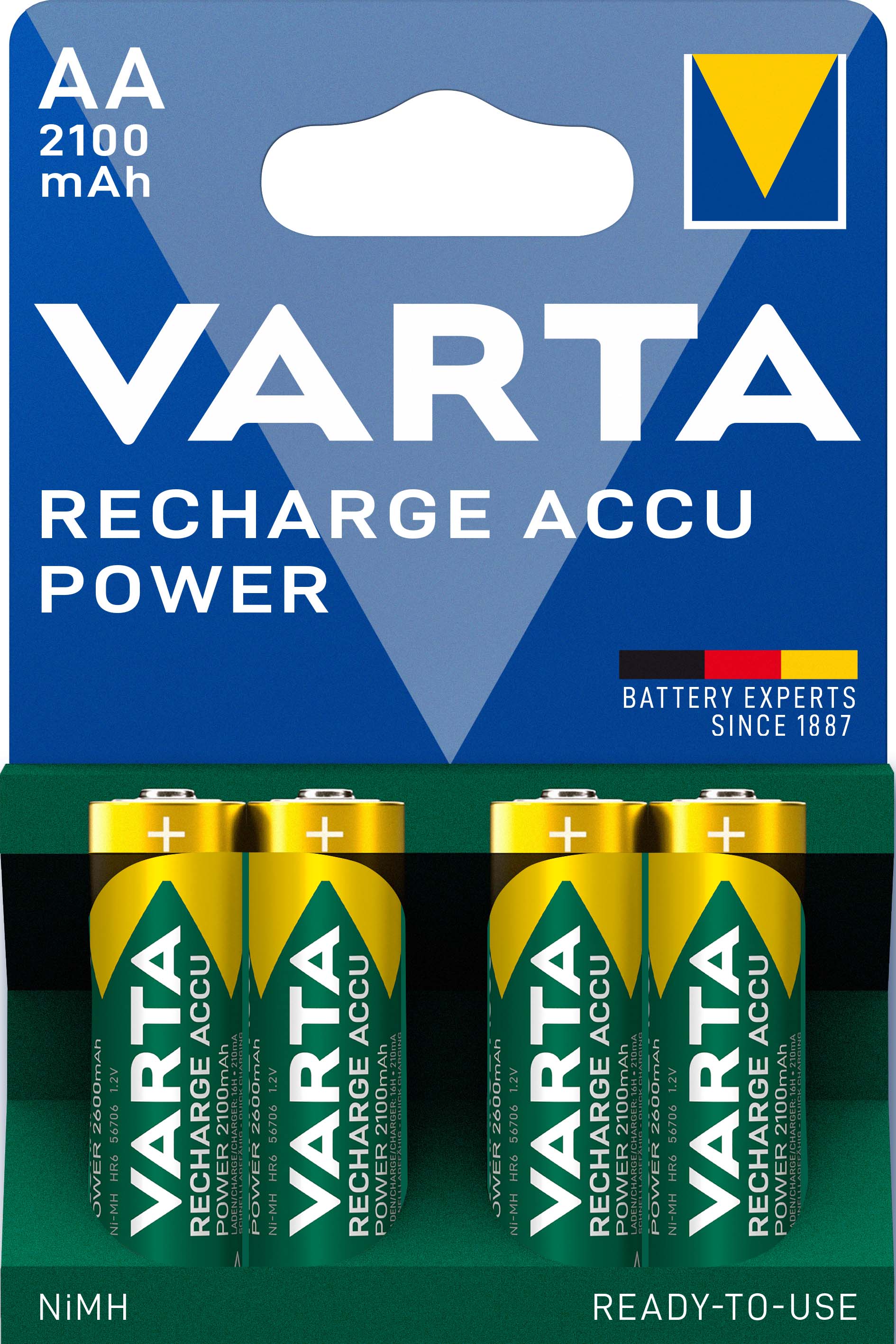 Varta Cons.Varta Recharge Accu Power AA 1,2V/2100mAh/NiMH 56706 (VE4)