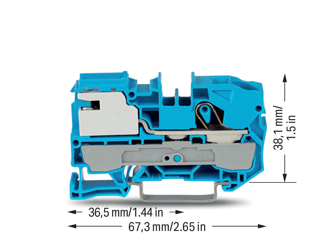 WAGO GmbH & Co. KG 1-Leiter-N-Trennklemme 10qmm blau 2010-7114