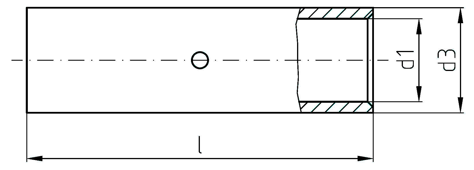 Intercable Tools Stoßverbinder 10qmm Mittenanschlag ICR10V