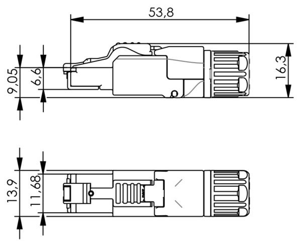 Telegärtner Stecker MFP8 IE AWG22-24+27 Profi 100023086