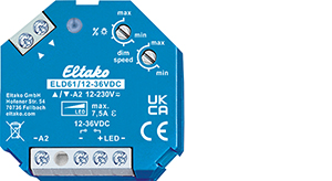 Eltako LED-Dimmschalter 12-36V DC ELD61/12-36V DC