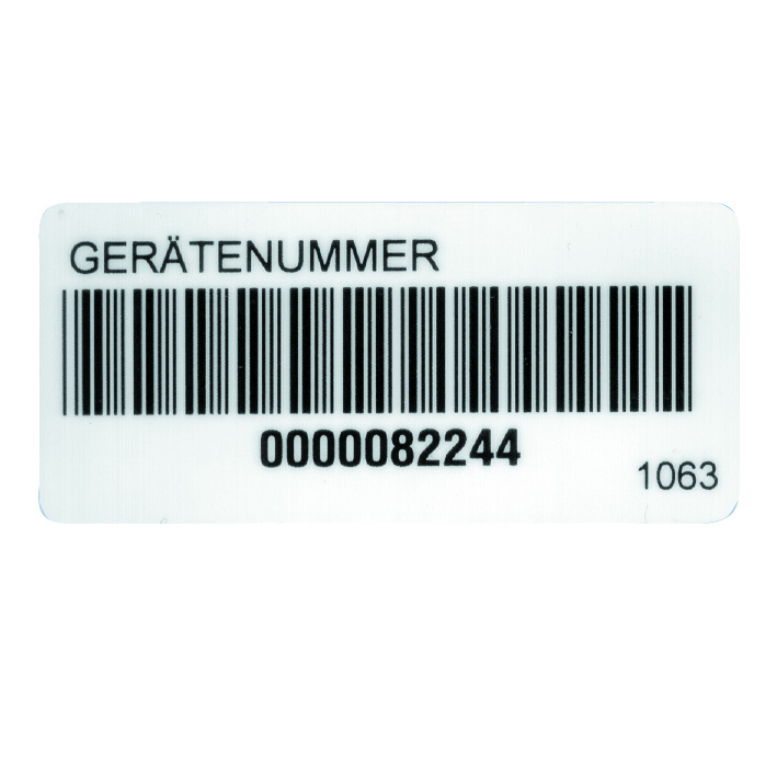 Fluke Barcode-Aufkleber auf Rolle FTC00001063D(VE250)