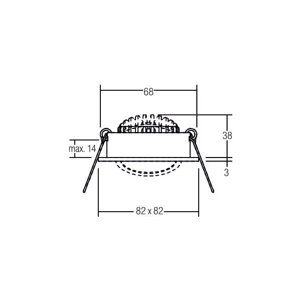 Brumberg Leuchten LED-Einbaustrahler 350mA d2w weiß 12462073