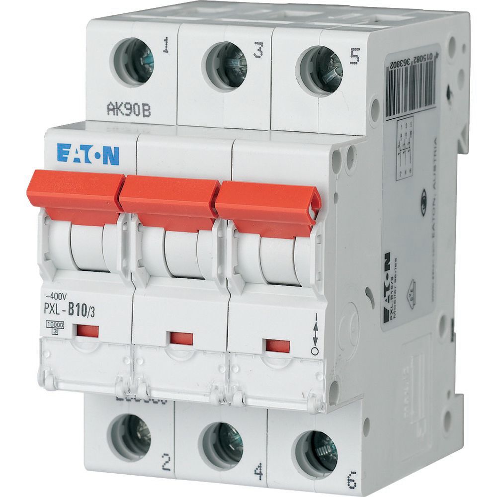 Eaton (Installation) LS-Schalter m.Beschrift. B 10A, 3p PXL-B10/3
