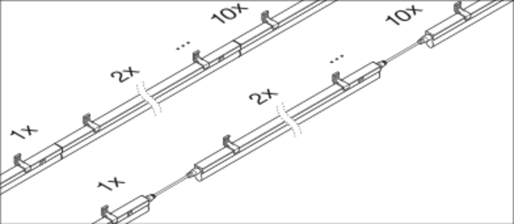 Ledvance LED-Lichtleiste m.Schalter 3000K LNCOMPSWITCH90012W3K