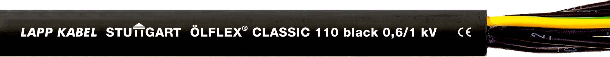 500 M Lapp Kabel&Leitung ÖLFLEX CLASSIC 110 Black 0,6/1kV 5G2,5 1120344/500