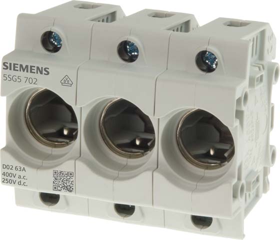 Siemens Dig.Industr. Neozed-Sicherungssockel Gr.D01, 3-polig 5SG5302