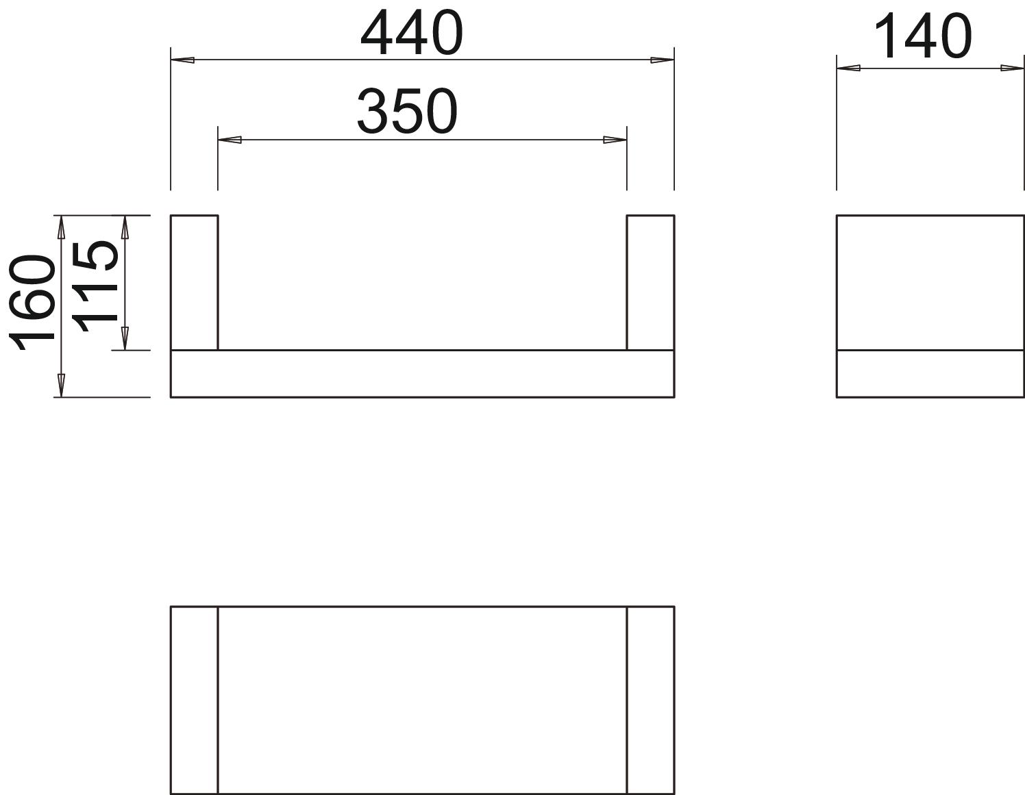 OBO Bettermann Vertr Zugentlastung 440x160x140mm ZSE90-35-11