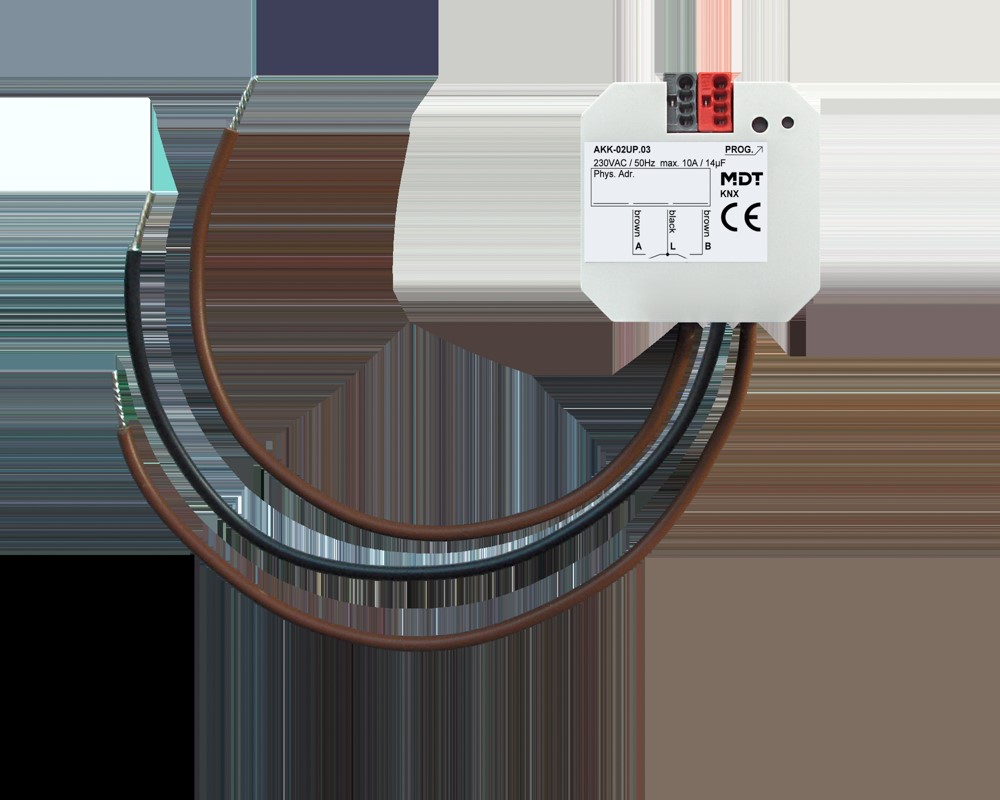 MDT technologies Schaltaktor 2-fach UP 10A, 230VAC, Kompakt AKK-02UP.03