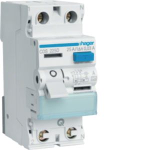 Hager FI-Schutzschalter 2pol.25A/30mA,6kA,QC CDS225D