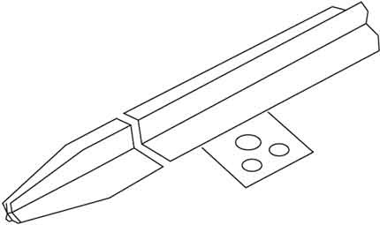 Kleinhuis Staberder 1,5m lang 313/15