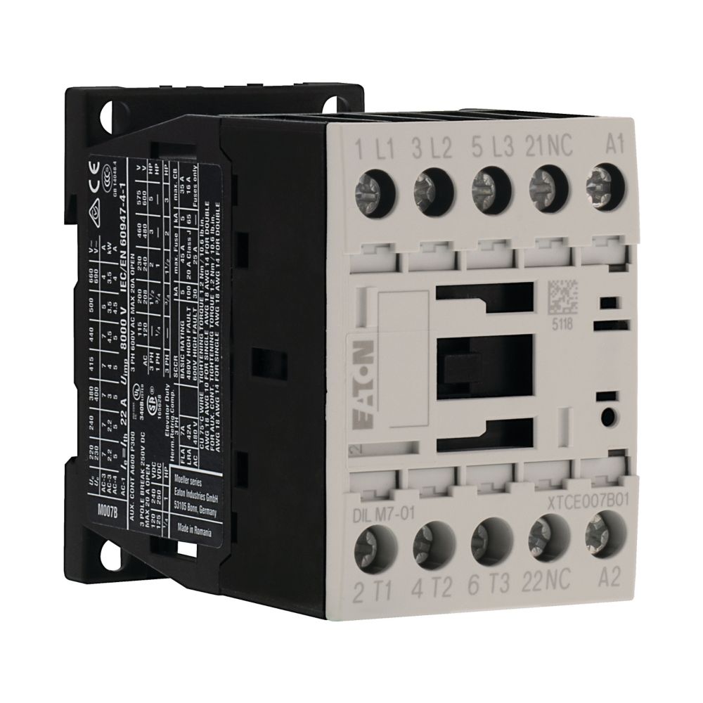 Eaton (Moeller) Leistungsschütz 1Ö 3kW/400V,DC DILM7-01(24VDC) Eaton (Moeller) Leistungsschütz 1Ö 3kW/400V,DC DILM7-01(24VDC)