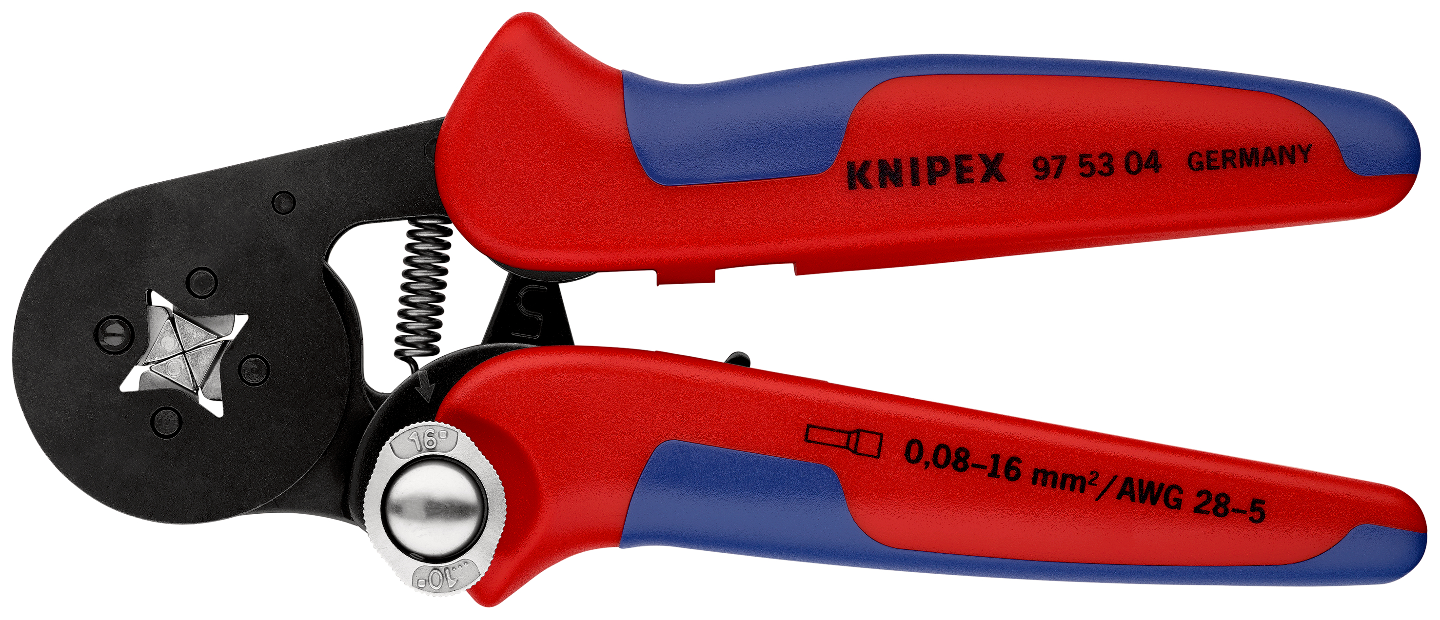Knipex-Werk Crimpzange f.Aderendh. 180mm 97 53 04 SB