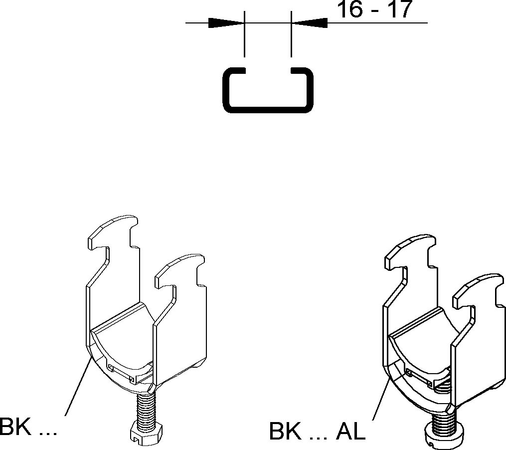 Niedax Bügelschelle BK 30 AL