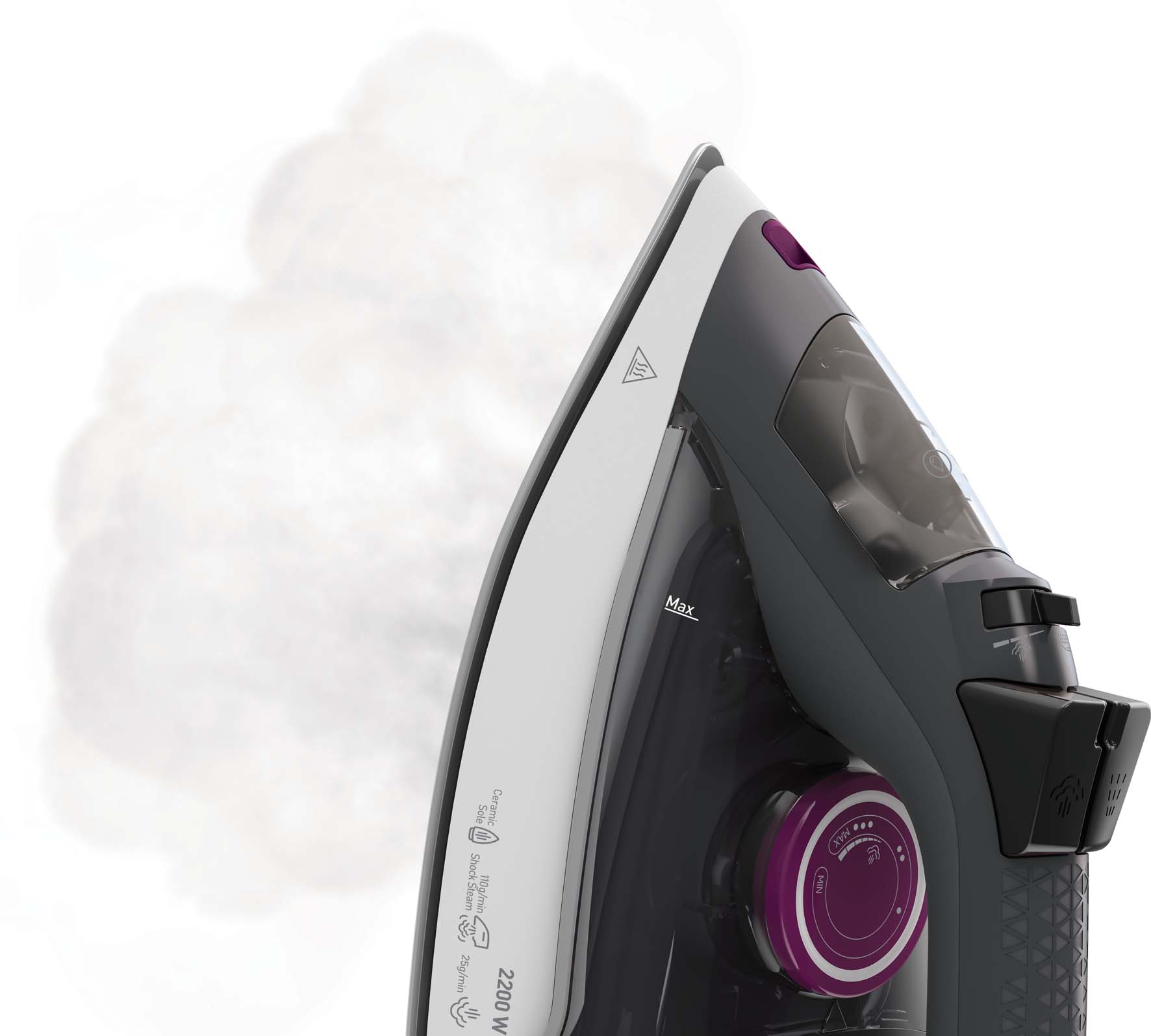 Beko Grundig SDA Dampfbügeleisen SI 4850 gr/ws/lila