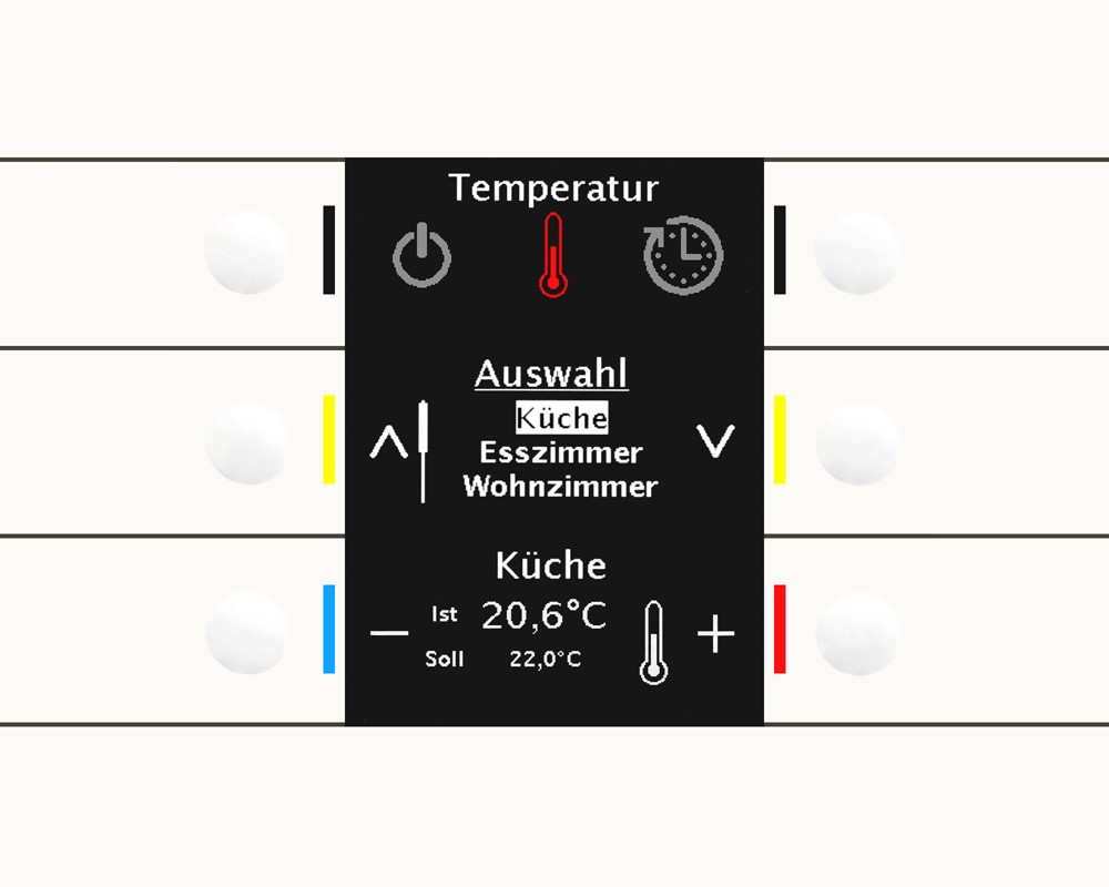 MDT technologies Bedienzentrale Smart 86 Farbdisplay rws/glän BE-BZS86.01