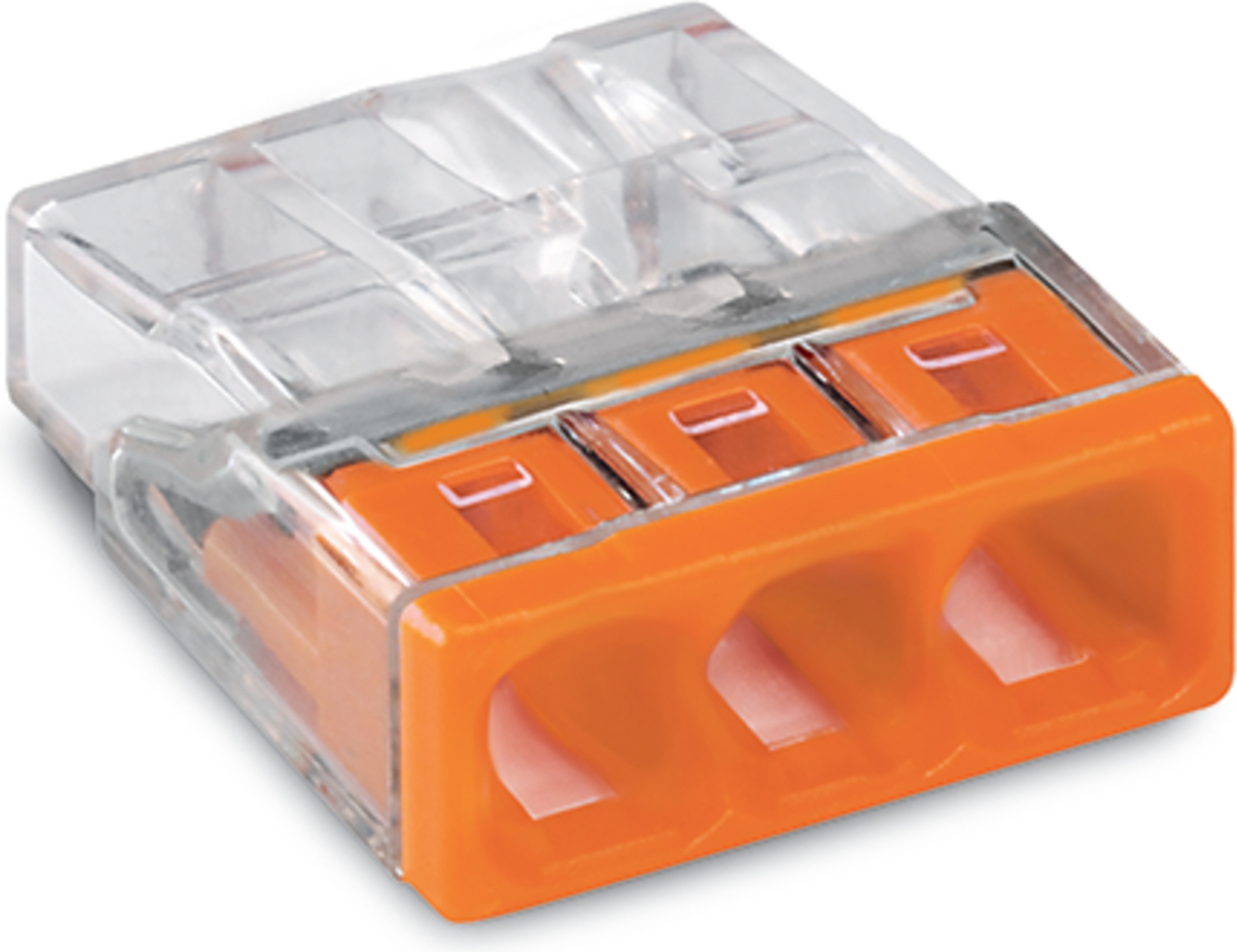 WAGO GmbH & Co. KG Verbindungsdosenklemme 3x 0.5-2.5 orange 2273-203