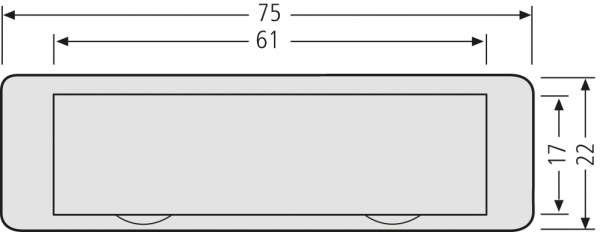 Renz Metallwaren. Namensschild transparent 97-9-82016 transp