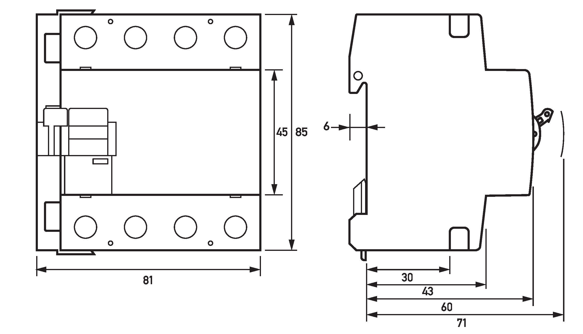 Doepke Hauptschalter mit Not-aus-Funktion DHS 4-063 NA