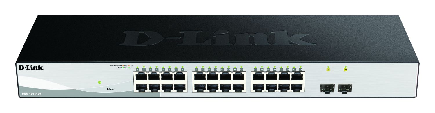 DLink Deutschland 26-Port Managed Layer2 Smart Gigabit Switch DGS-1210-26/E