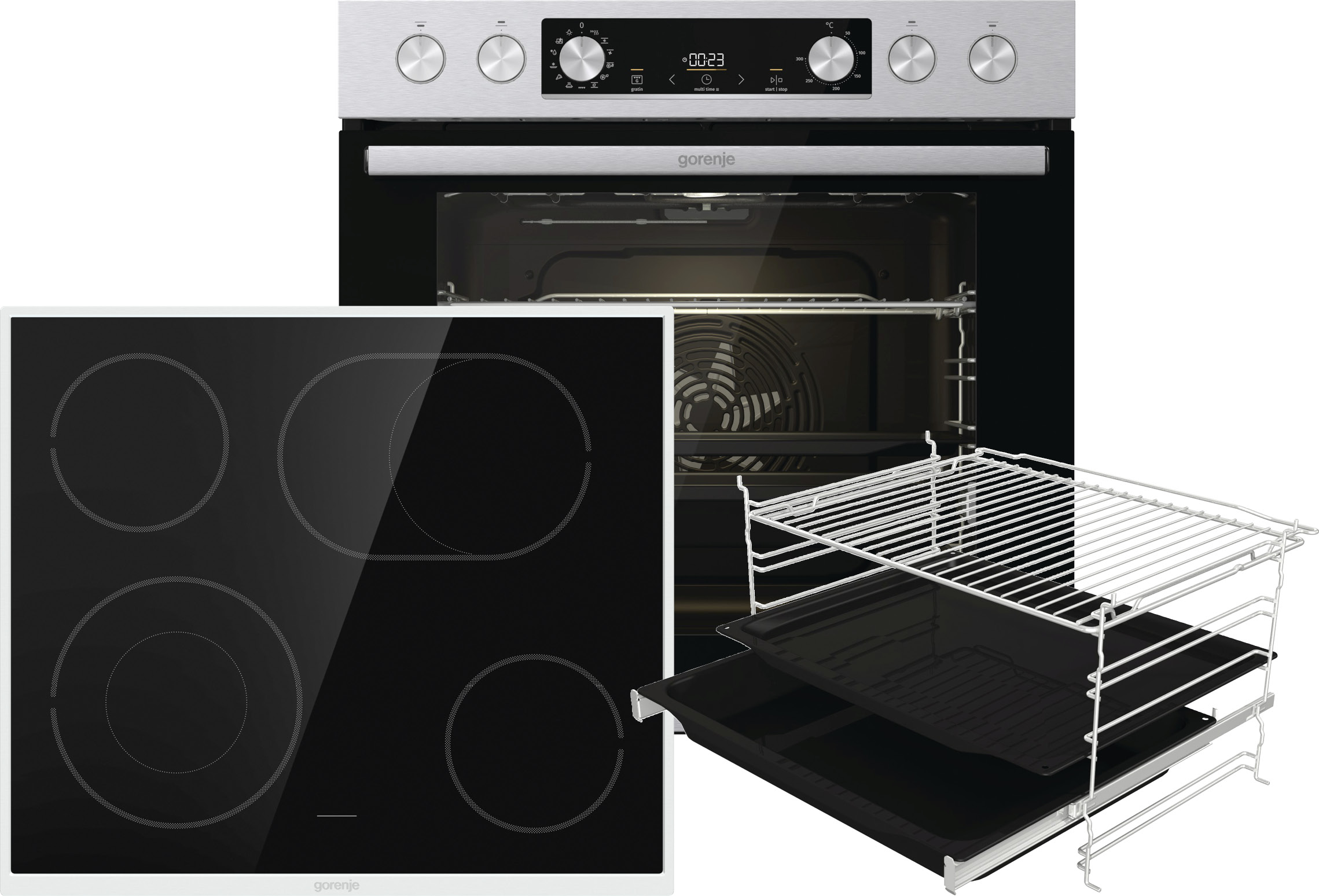 Hisense Gorenje DA EB-Herdset-Hi-Light/Steam Duo Set SCX BCS6737E06X+ECD643BX
