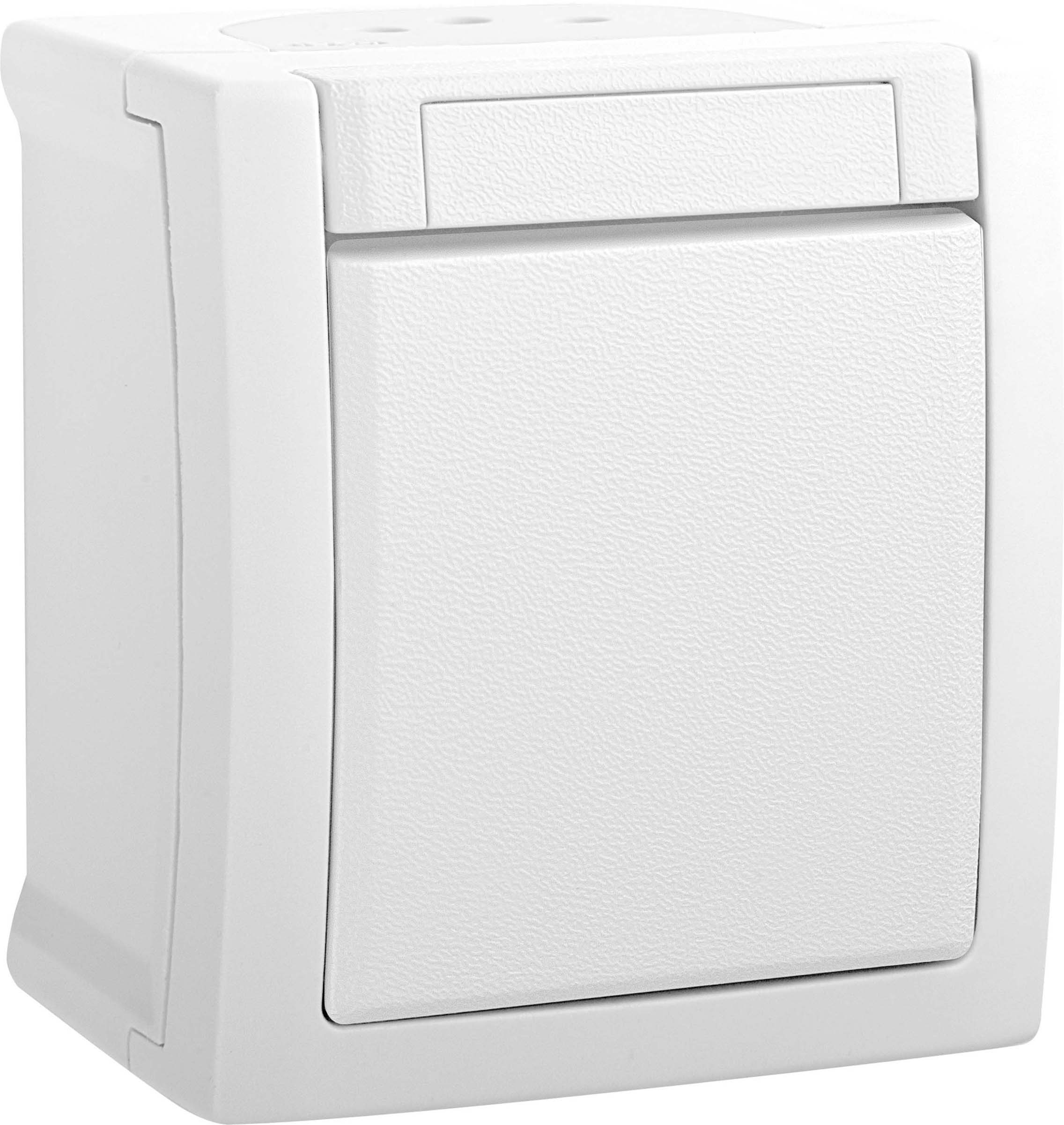 HHG Wechselschalter FR-Aufputz weiß 90591104-DE