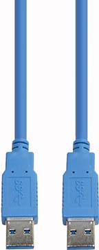E+P Elektrik USB3.0 Verbindungskabel AA 1,5m,blau CC303