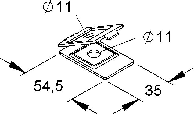25 STK Niedax Befestigungsklammer GRWGK 10 S