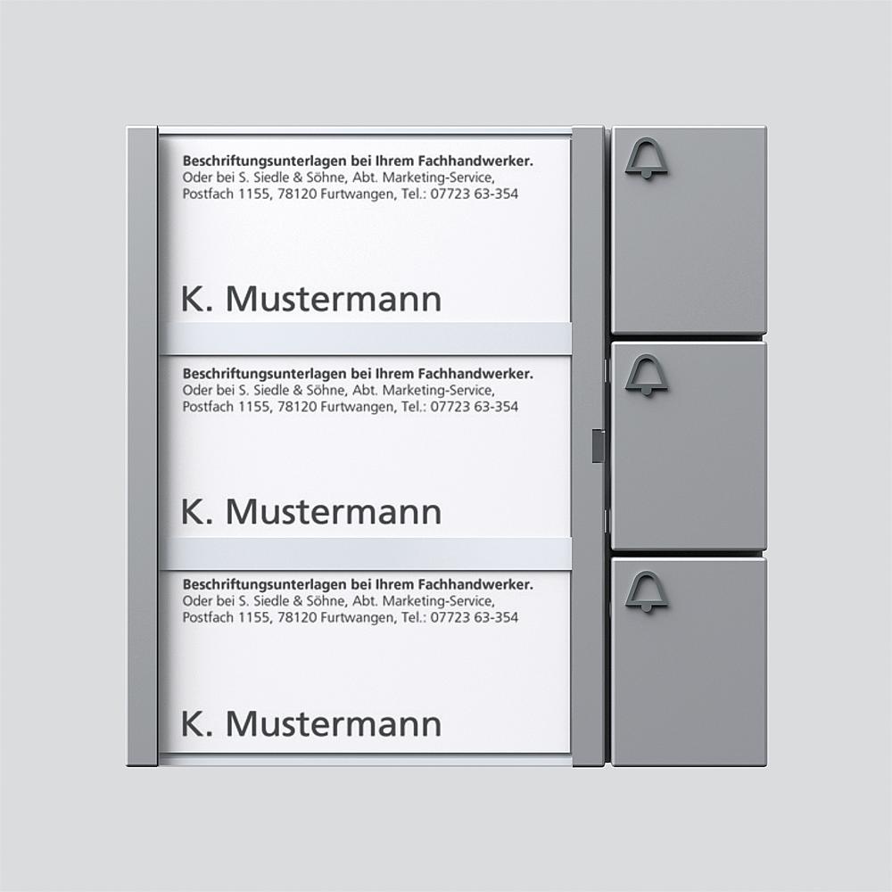 Siedle&Söhne Bus-Tasten-Modul si/met BTM 650-03 SM