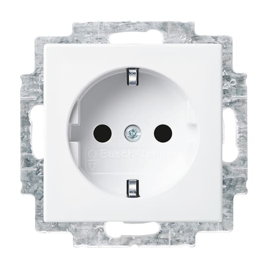 Busch-Jaeger SCHUKO Steckdosen-Einsatz alpinweiß 20 EUCBLI-914