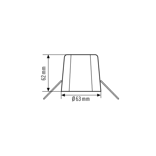 ESYLUX Deckeneinbau-Set-C ws COMPACT  #EP10425929