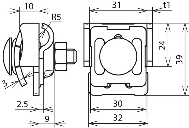 DEHN Falzklemme NIRO 0,7-8mm FKKB610KBF078V2A