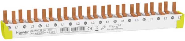 Schneider Electric Phasenschiene 3P+N, 12TE A9XPH712