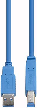 E+P Elektrik USB3.0 Verbindungskabel AB 1,5m,blau CC302