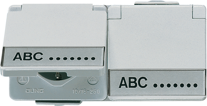 Jung SCHUKO-Steckdose 2-fach 16A 250V 622 NAWW